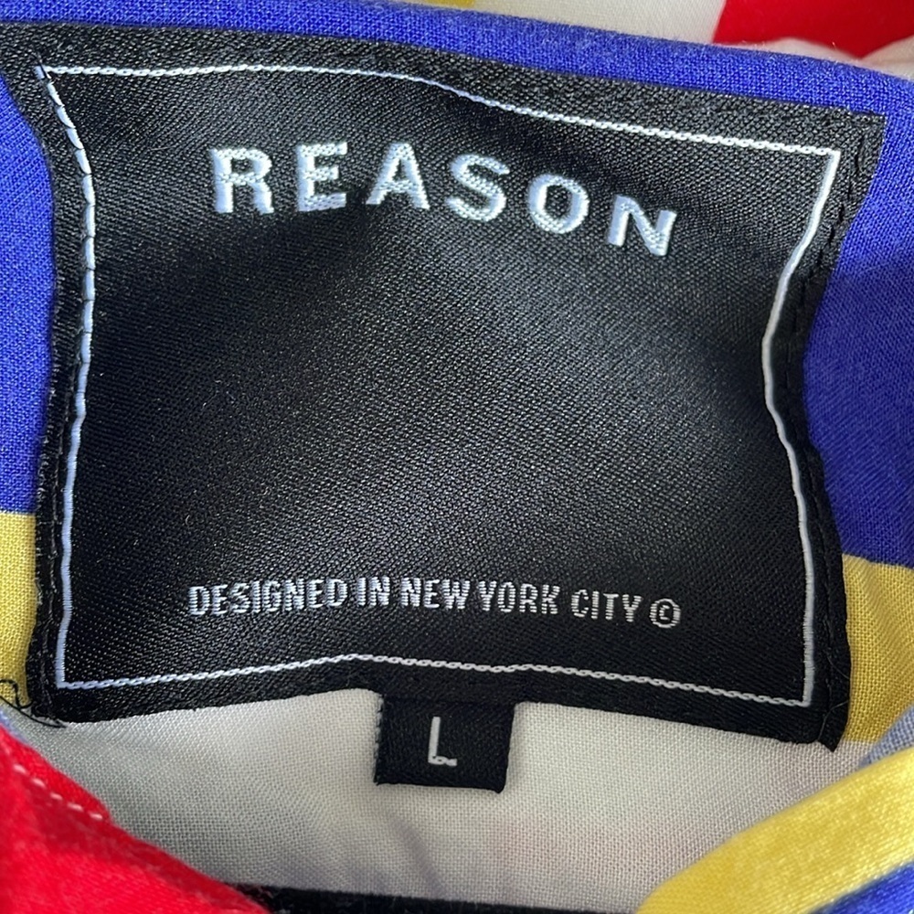 Reason Abstract Button Down Shirt - Picture 3 of 4